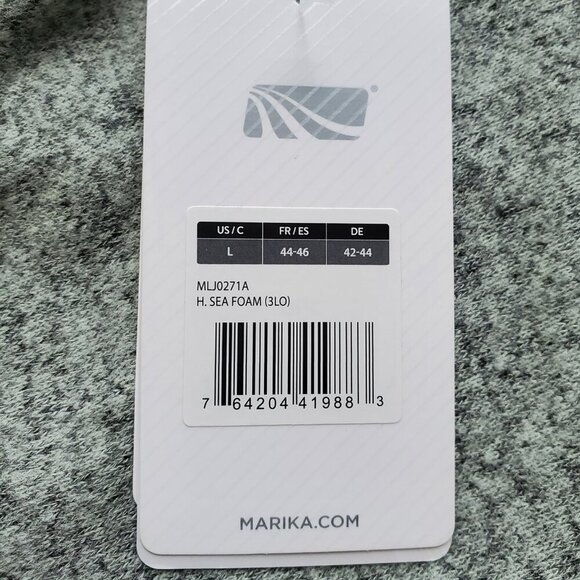 Marika NWT Soft Long Open Cardigan Tie Waist Yoga Wrap Heather Seafoam Green L - Picture 8 of 15